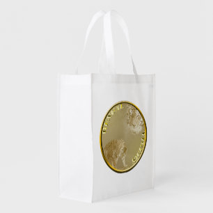 Bengal Tigers Gold Coin, Grocery Bag