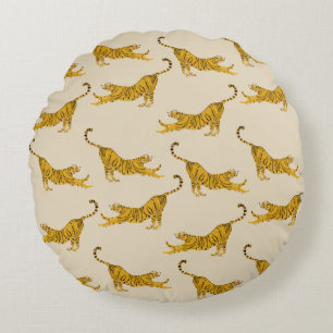 Bengal Tigers Round Pillow