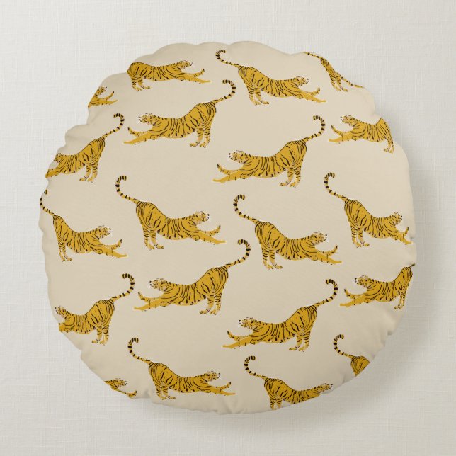 Bengal Tigers  Round Pillow (Front)