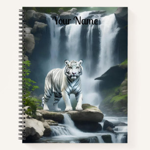 Bengal White Tiger in Nature Notebook