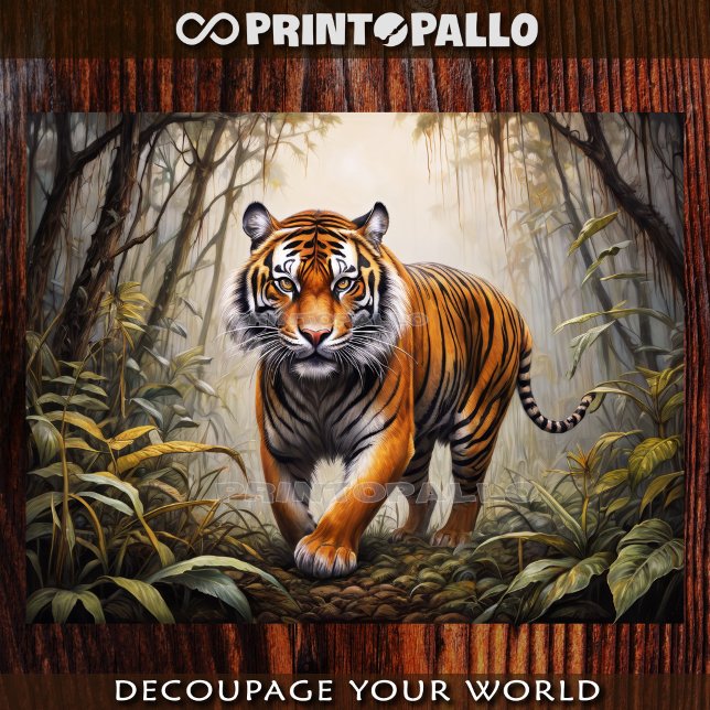 Bengala tiger in the jungle tissue paper (Creator Uploaded)