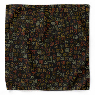 Bengali alphabet bandana