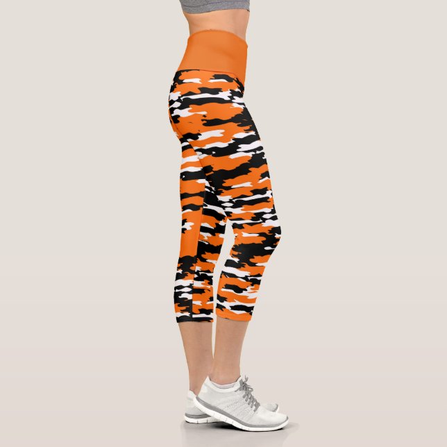 Bengals Tiger High Waisted Capris (Right)