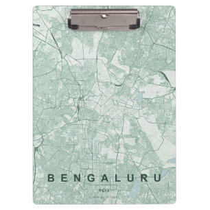 Bengaluru India City Map Minimal Design Clipboard