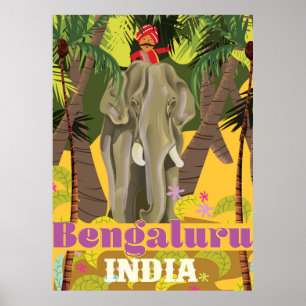 Bengaluru Indian travel poster