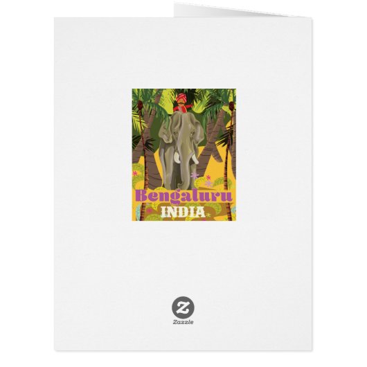 Bengaluru Indian travel poster (Back)