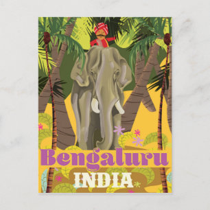 Bengaluru Indian travel poster Postcard