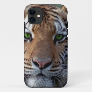 Bengel Tiger green eyes iPhone 11 Case