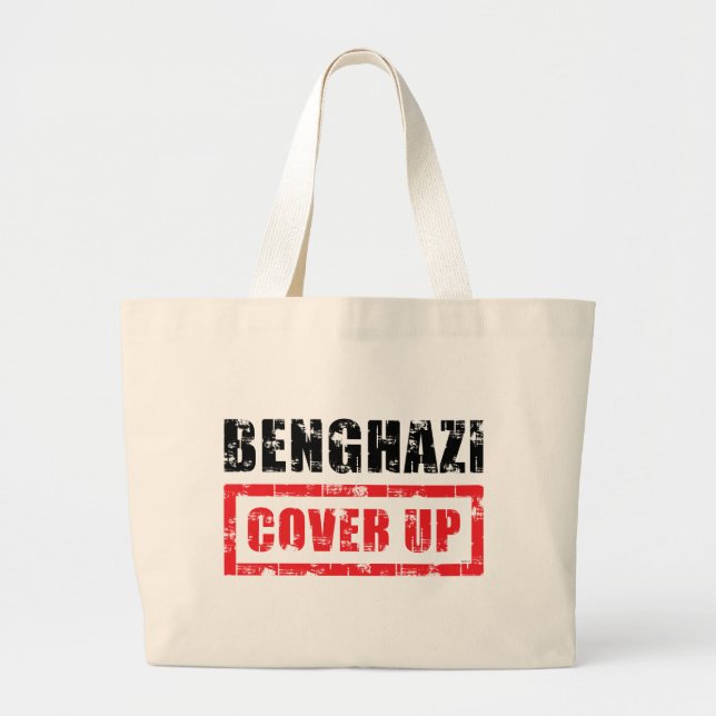 Benghazi Cover Up Large Tote Bag (Front)