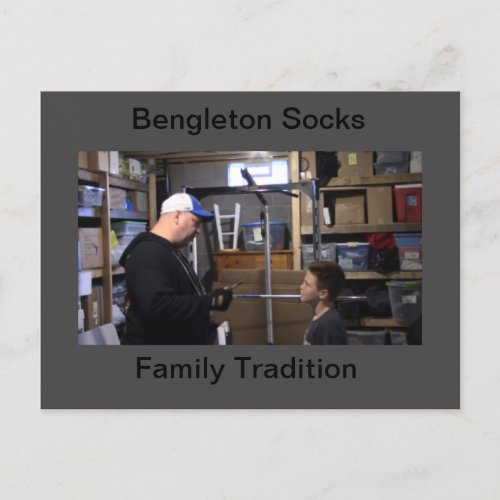 Bengle Socks Family Tradition  Postcard