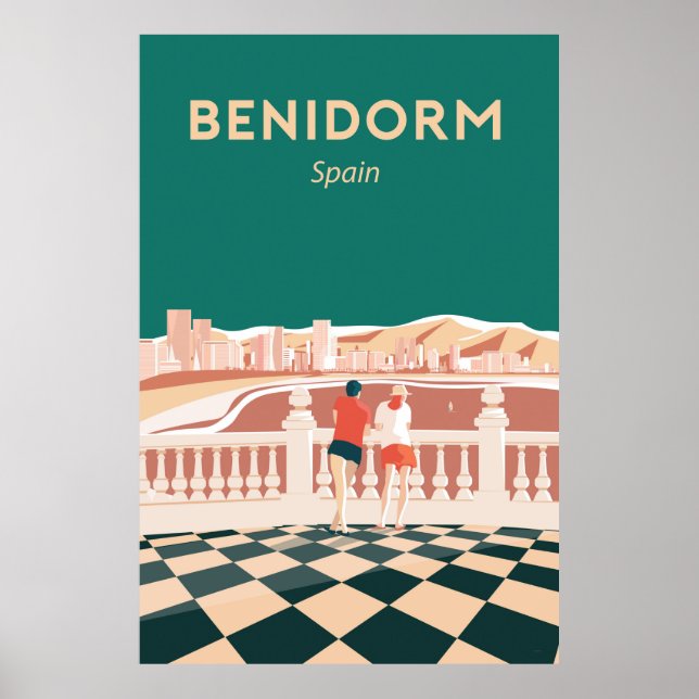 Benidorm Espana Benidorm spain, travel poster (Front)