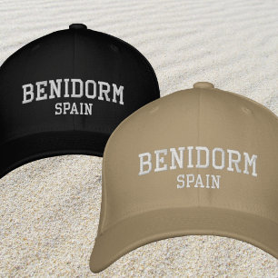 Benidorm Spain España beach vacation outfit Embroidered Baseball Cap