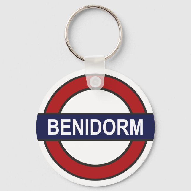 Benidorm Station Underground Keychain (Front)