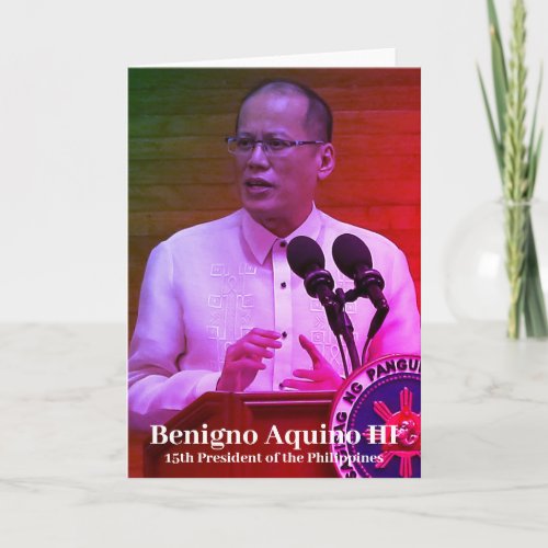 Benigno Aquino III 15th President of Philippines Card
