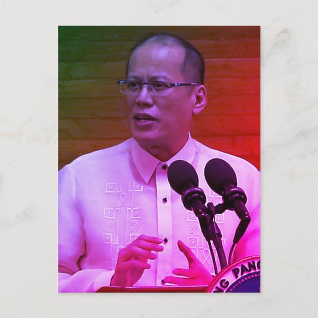 Benigno Noynoy Aquino III, 15th President of PH Postcard (Front)