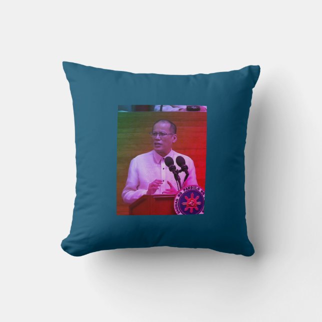 Benigno PNoy Aquino III 15th President Philippines Throw Pillow (Front)