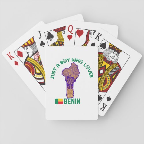 Benin African country Poker Cards