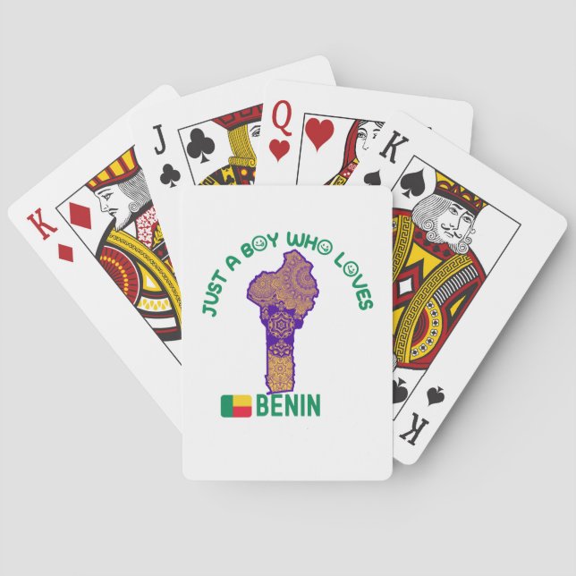 Benin African country Poker Cards (Back)