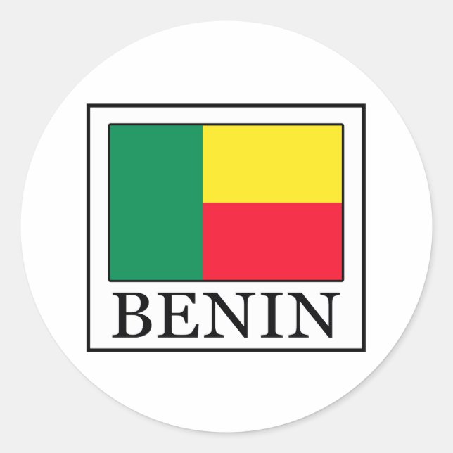 Benin Classic Round Sticker (Front)