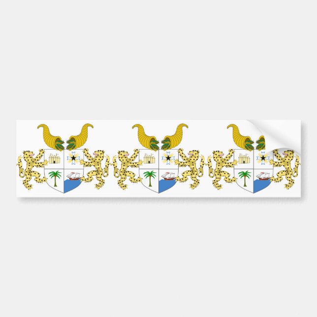 benin emblem bumper sticker (Front)
