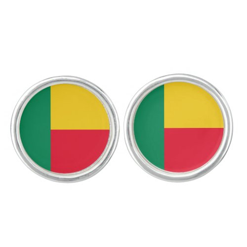 Benin Flag Cufflinks