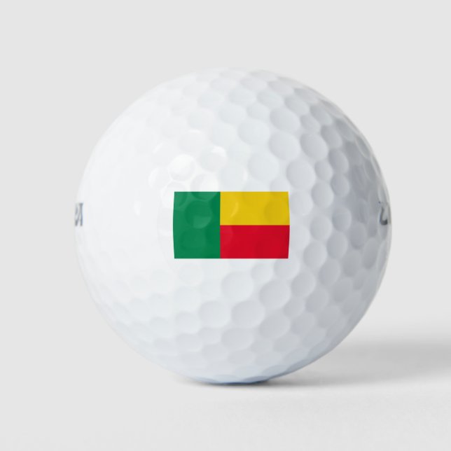 Benin Flag Golf Balls (Front)
