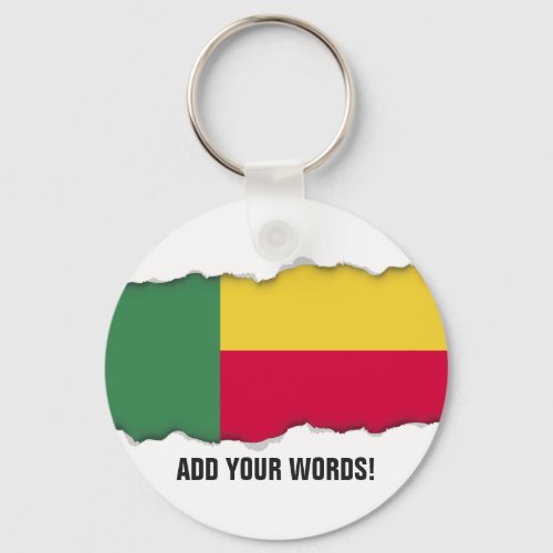 Benin Flag Keychain