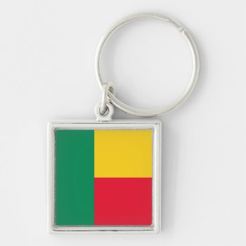 Benin Flag Keychain by the_little_gift_shop at Zazzle