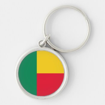 Benin Flag Keychain by the_little_gift_shop at Zazzle