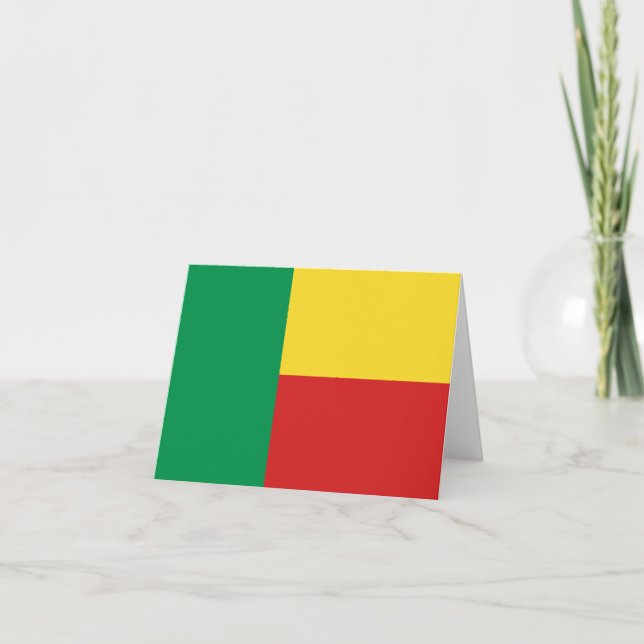 Benin Flag Notecard (Front)