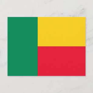 Benin Flag Postcard