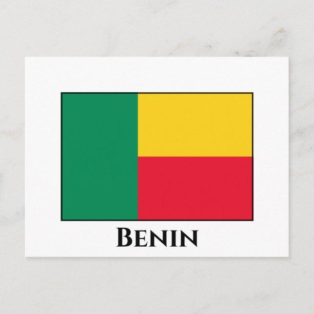 Benin Flag Postcard (Front)