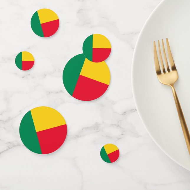 Benin flag Table Confetti (Group)
