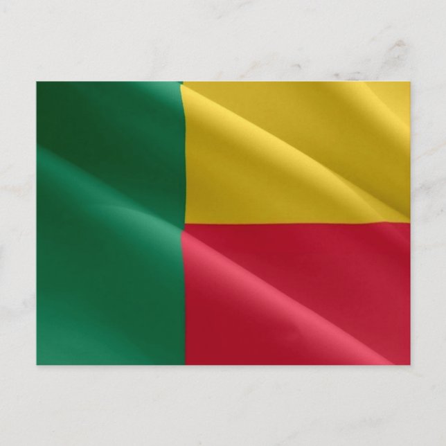 Benin - Flag Waving - Postcard (Front)