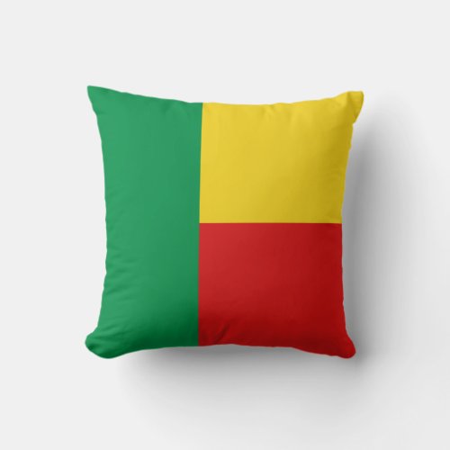 Benin Flag x Flag Pillow