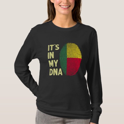 Benin In My Dna Beninese Flag Team Benin T_Shirt