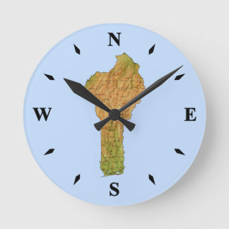 Benin Map Clock
