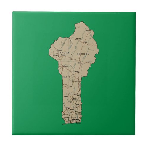 Benin Map Tile