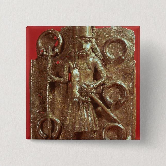 Benin plaque button (Front)