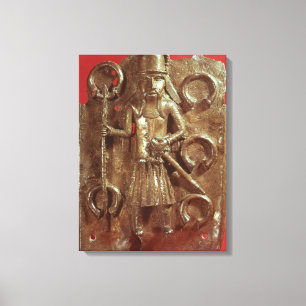 Benin plaque canvas print