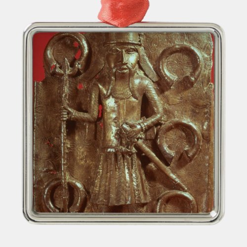 Benin plaque metal ornament