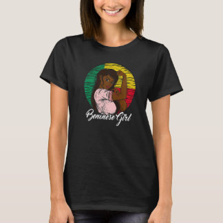Beninese Flag Benin Beninese Girl   T-Shirt