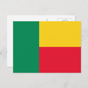 Beninese Flag, Flag of Benin Postcard