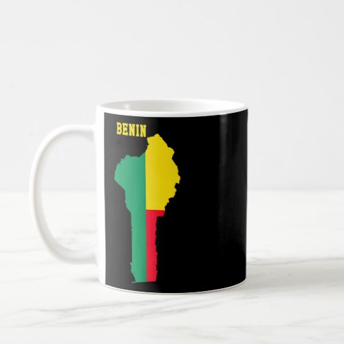 Beninese Flag Inside Map Of Benin Tee Coffee Mug