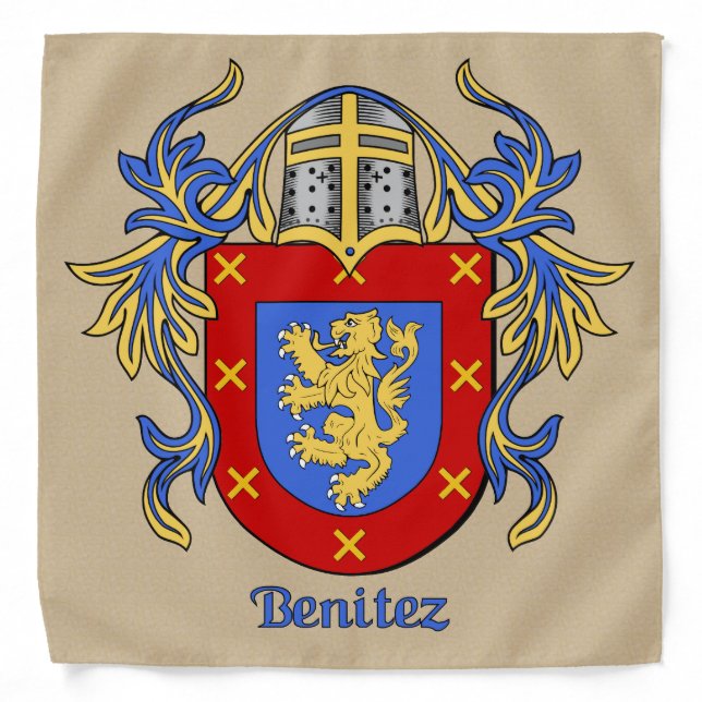 Benitez Historical Coat of Arms Bandana (Front)