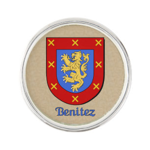 Benitez Historical Shield Lapel Pin
