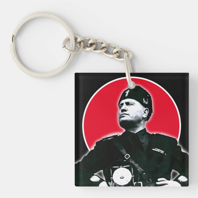 Benito Mussolini Keychain (Front)