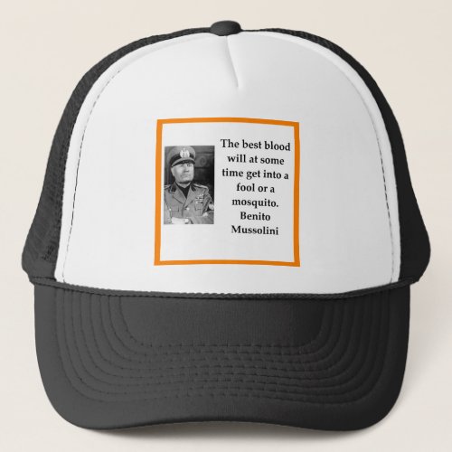 Benito Mussolini Trucker Hat