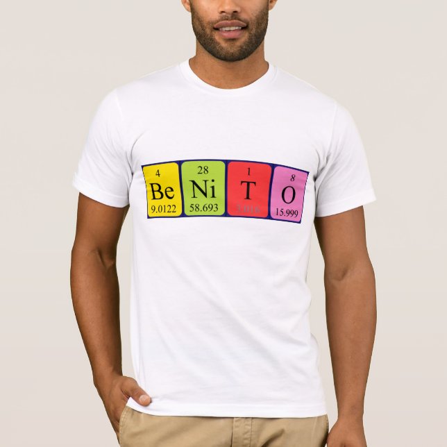 Benito periodic table name shirt (Front)