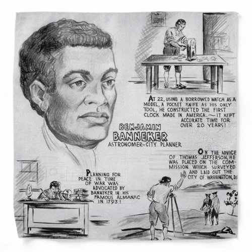 Benjamin Banneker Black American Scientist Bandana